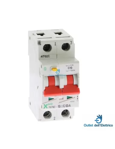 Eaton pkpm2-10/2/c/03-a disyuntor de corriente residual 2p 10a 0,3-a 10ka